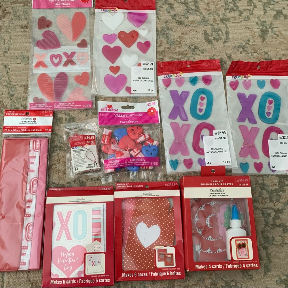 Valentine’s Day craft and party supplies bundle